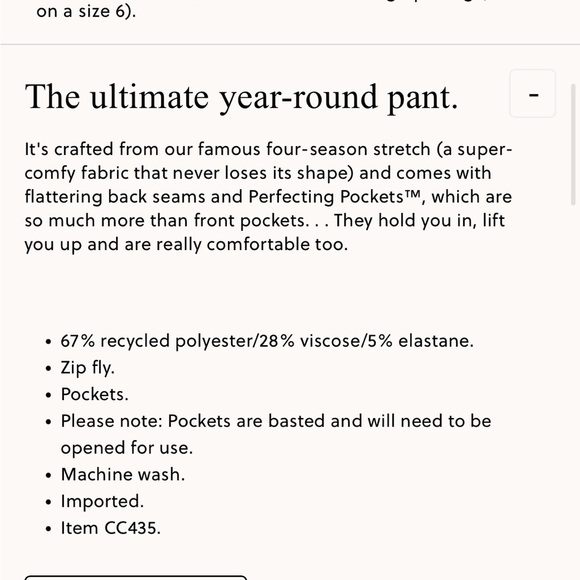 NWT New Cameron pant in four-season stretch - Picture 6 of 14